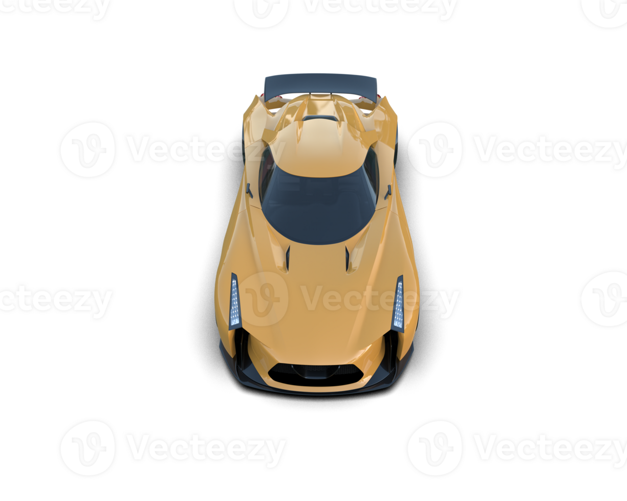 Realistic sport car isolated on background. 3d rendering - illustration png