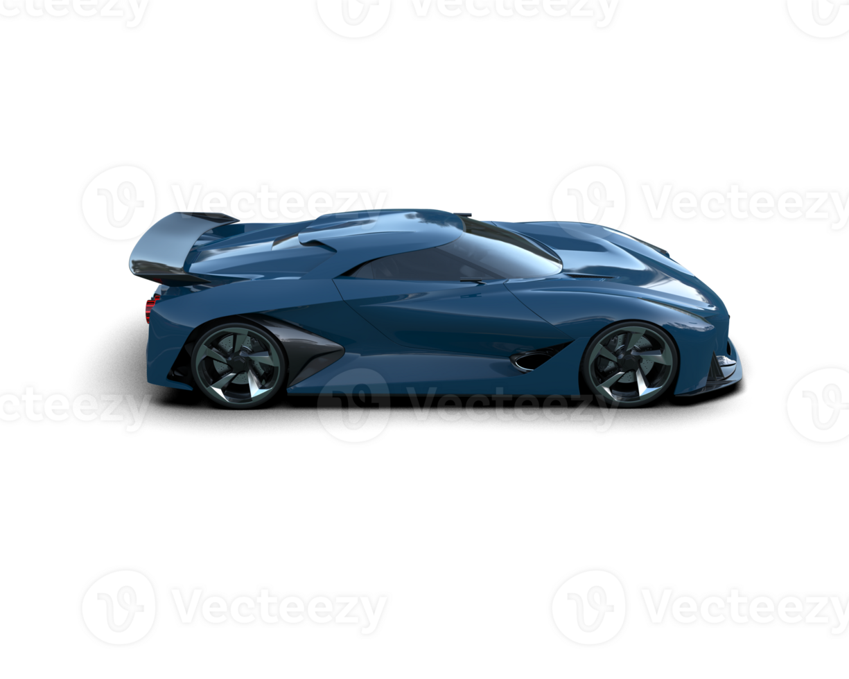 Realistic sport car isolated on background. 3d rendering - illustration png