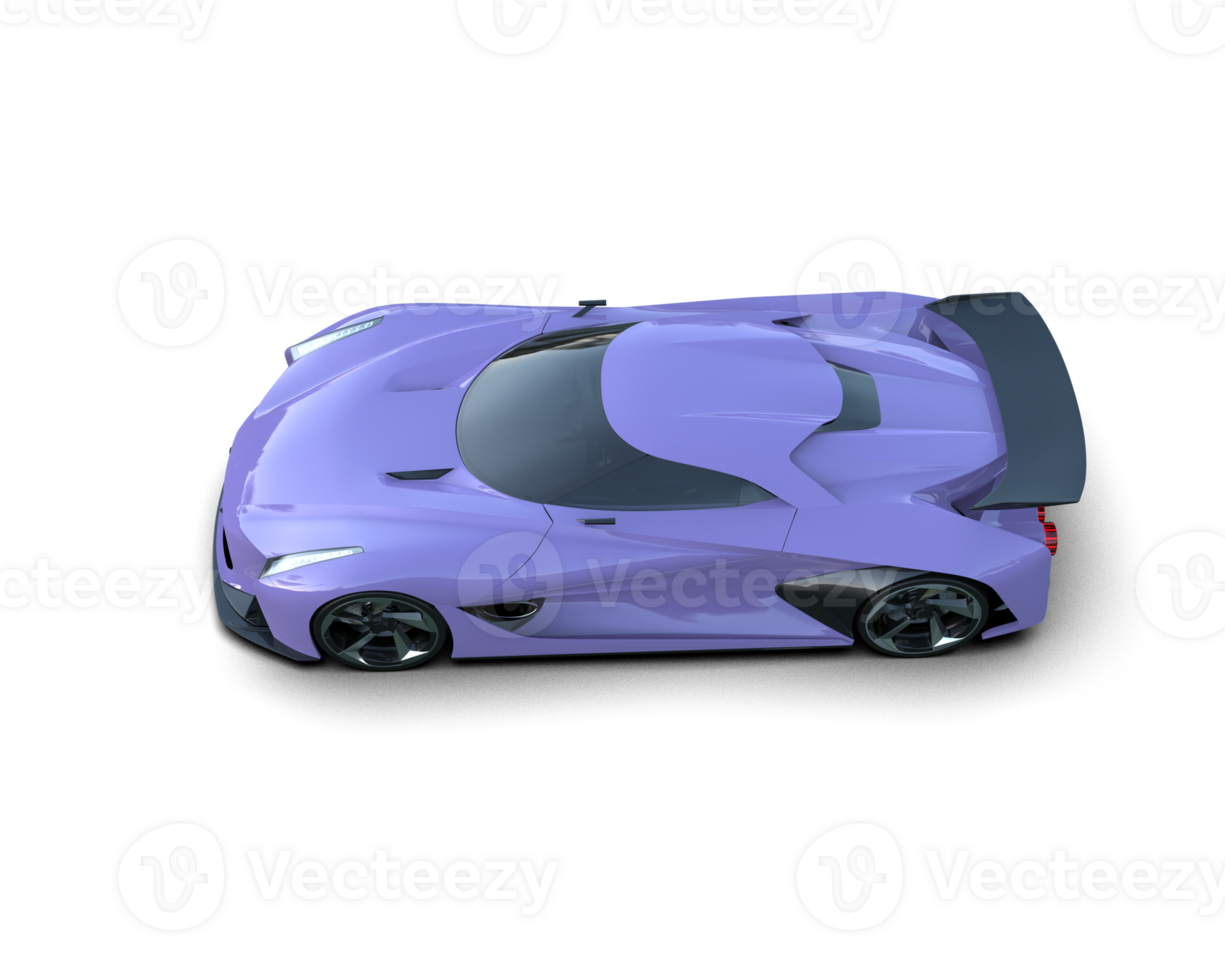Realistic sport car isolated on background. 3d rendering - illustration png