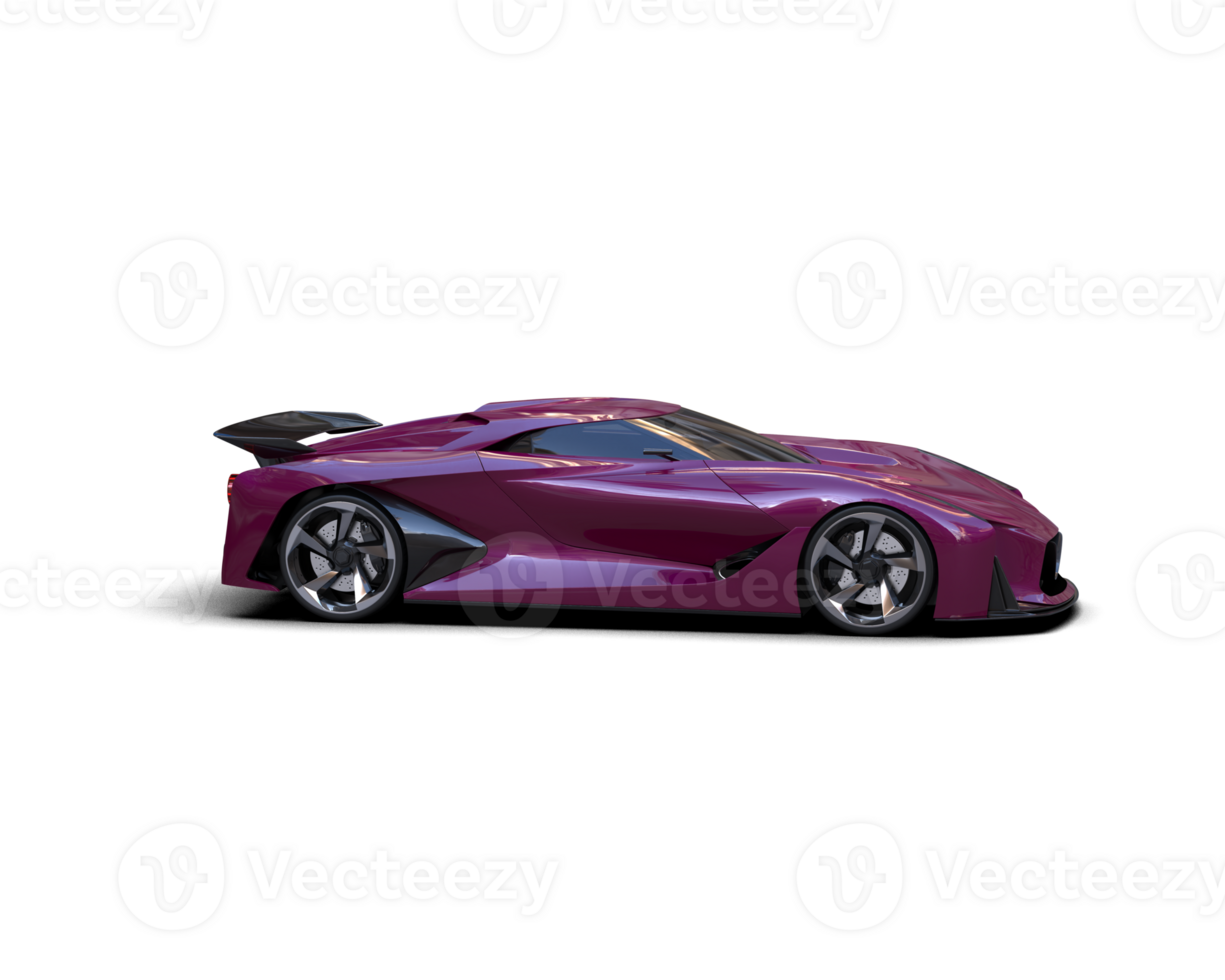 Realistic sport car isolated on background. 3d rendering - illustration png