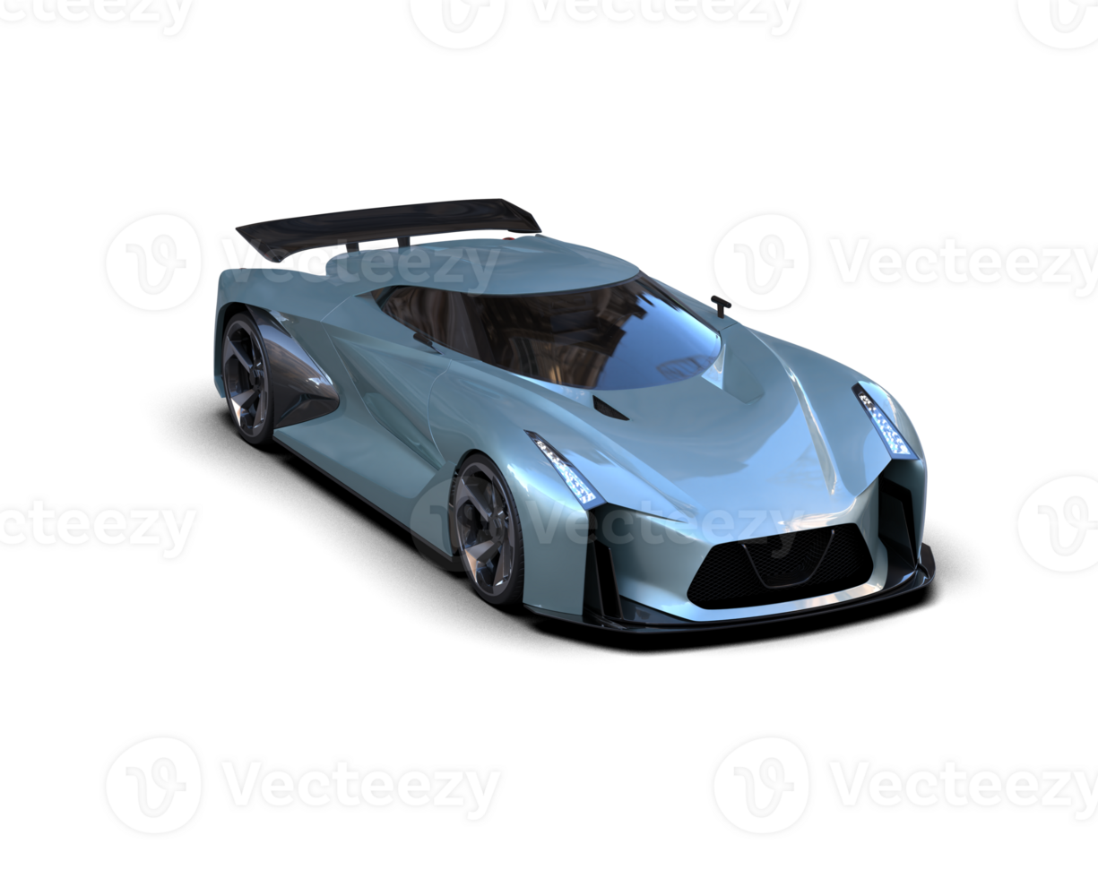 Realistic sport car isolated on background. 3d rendering - illustration png