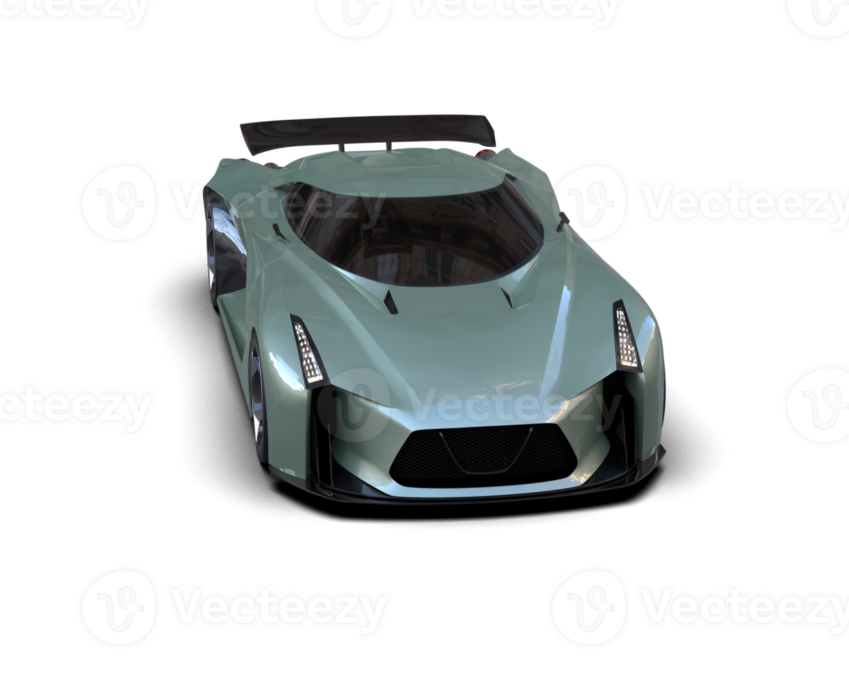 Realistic sport car isolated on background. 3d rendering - illustration png