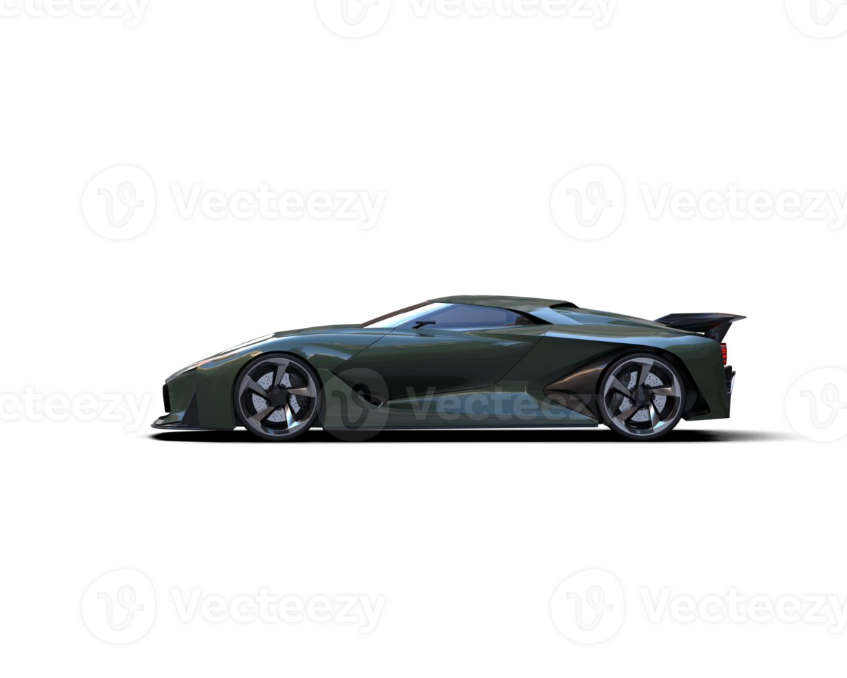 Realistic sport car isolated on background. 3d rendering - illustration png