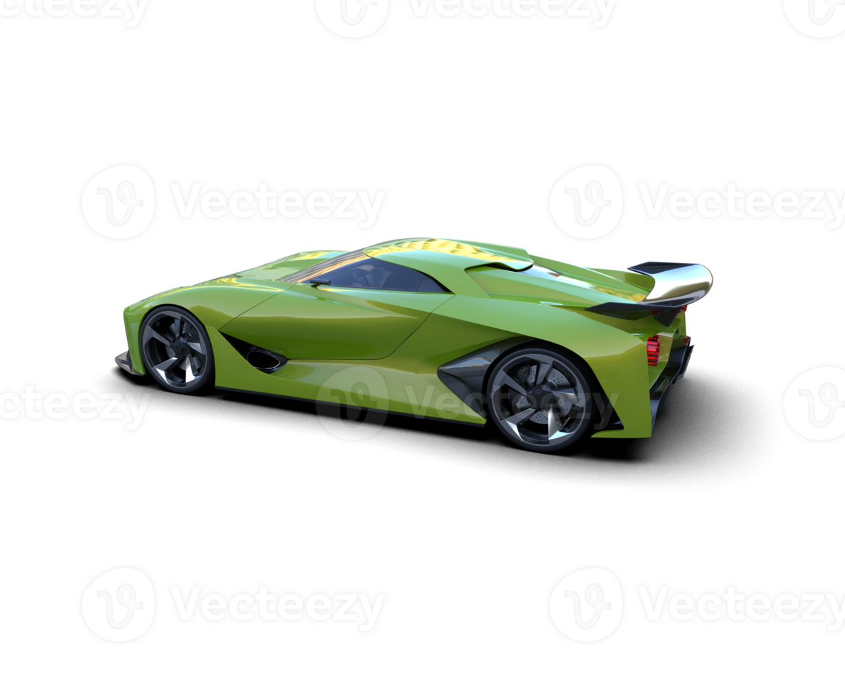Realistic sport car isolated on background. 3d rendering - illustration png