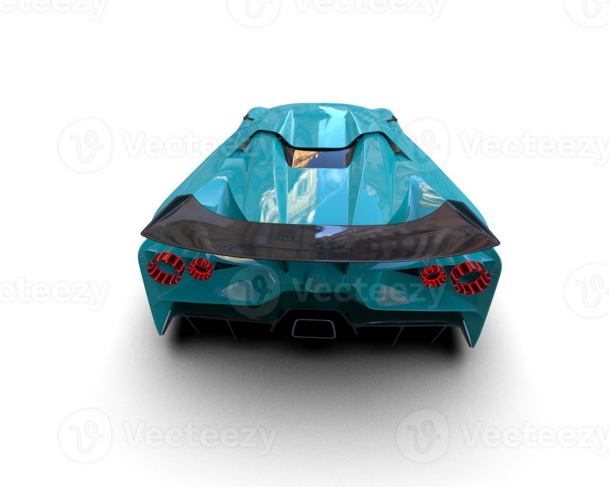 Realistic sport car isolated on background. 3d rendering - illustration png