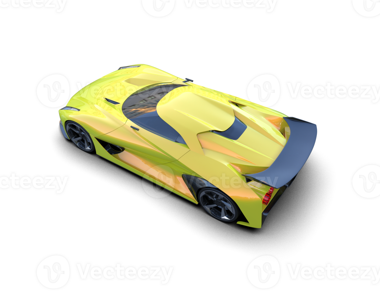 Realistic sport car isolated on background. 3d rendering - illustration png