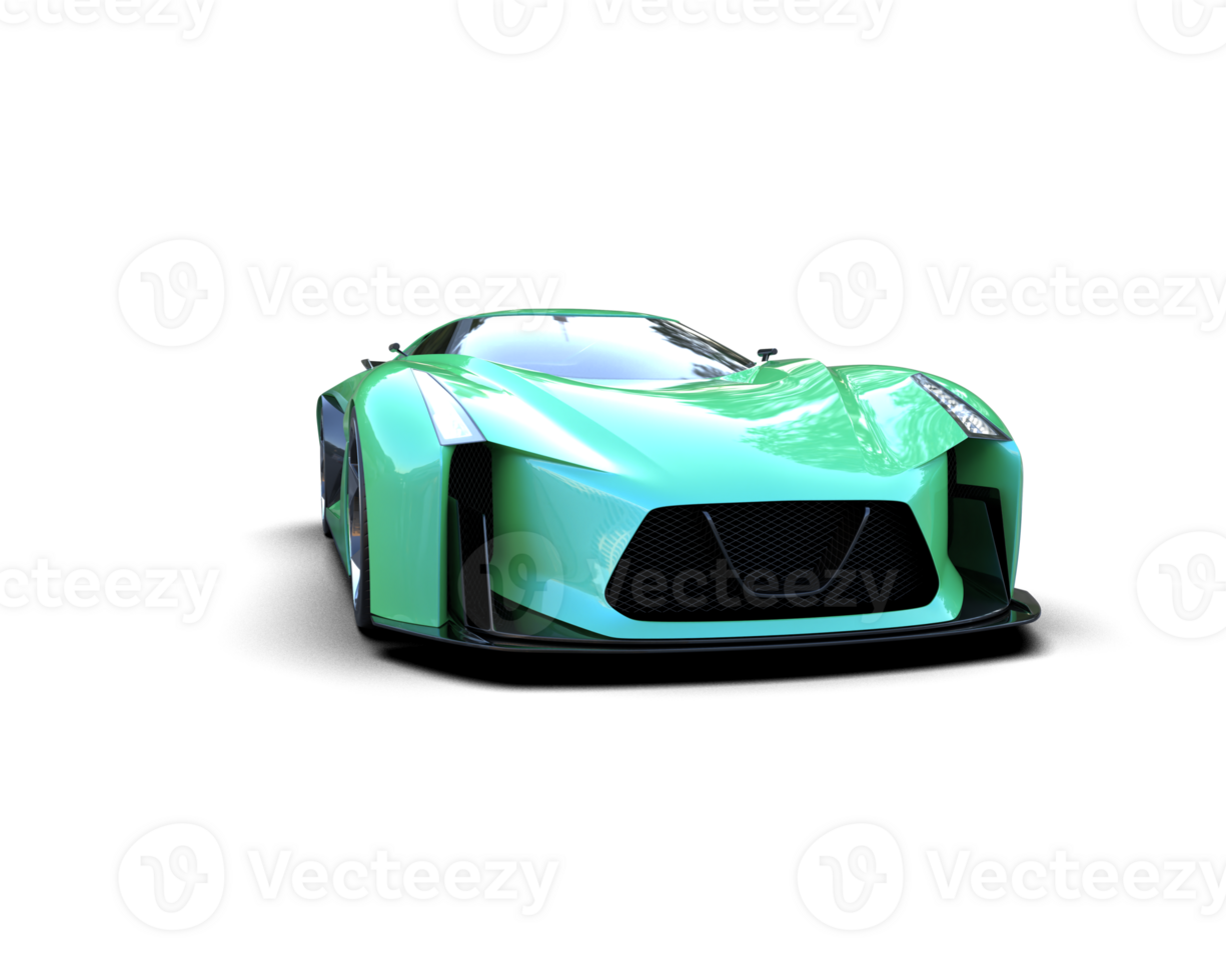 Realistic sport car isolated on background. 3d rendering - illustration png