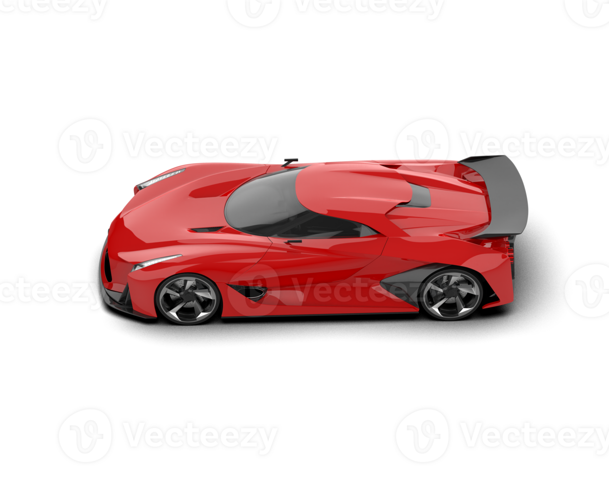 Realistic sport car isolated on background. 3d rendering - illustration png