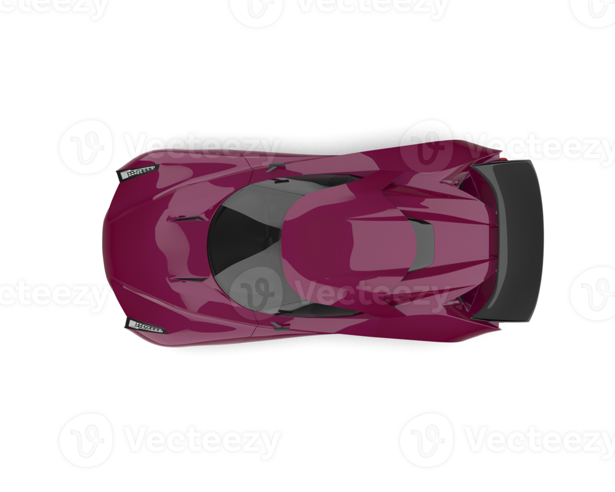 Realistic sport car isolated on background. 3d rendering - illustration png