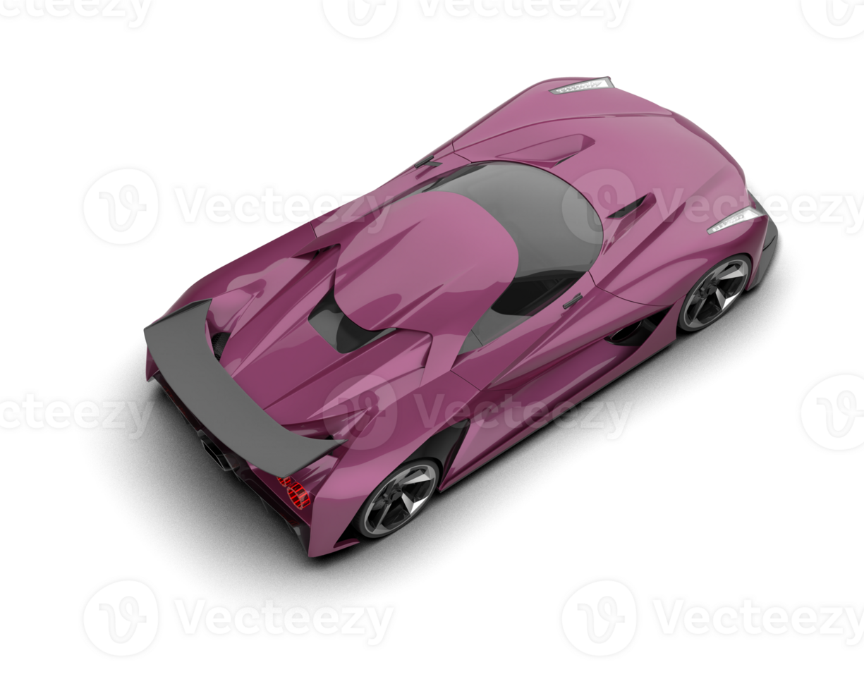 Realistic sport car isolated on background. 3d rendering - illustration png
