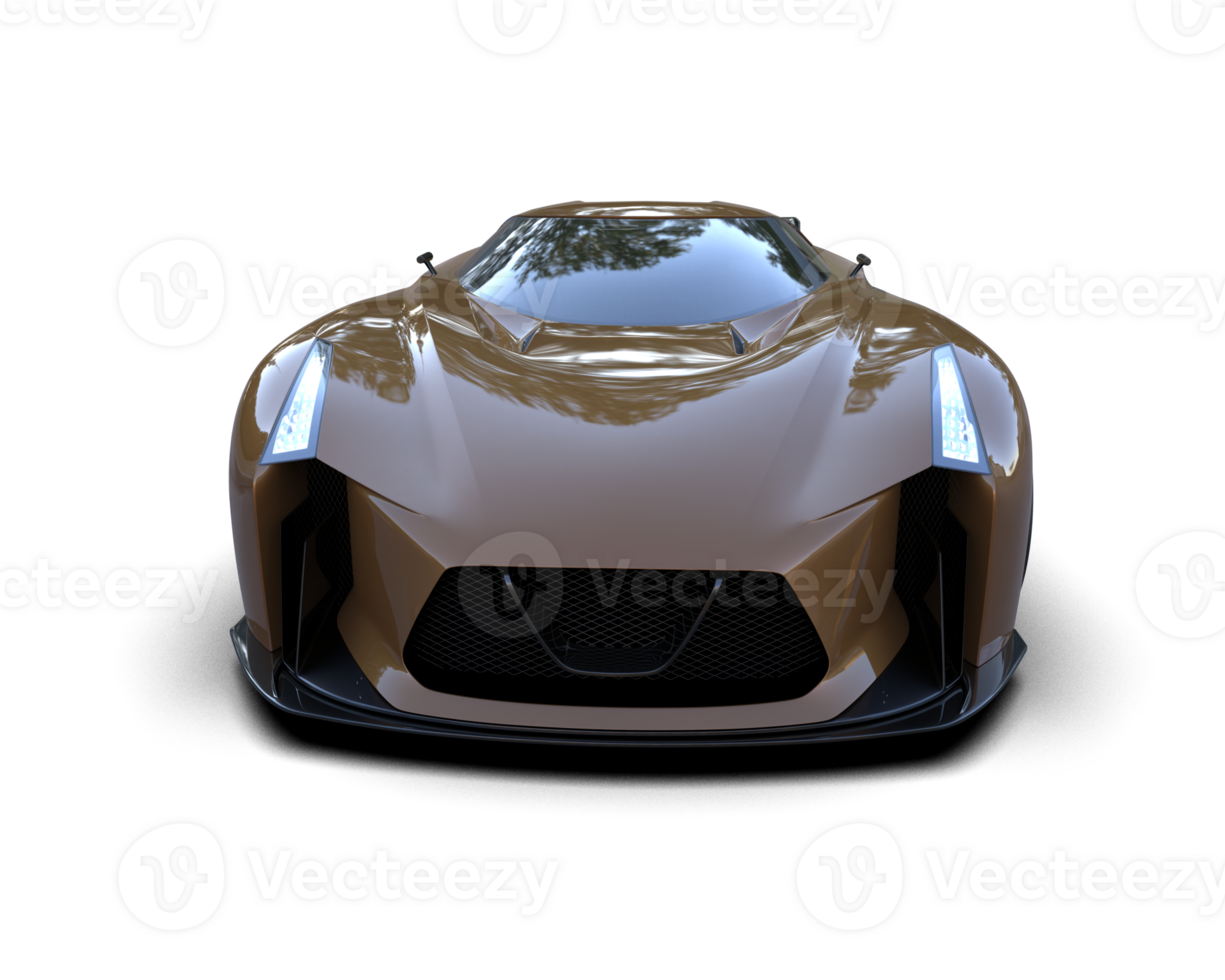 Realistic sport car isolated on background. 3d rendering - illustration png