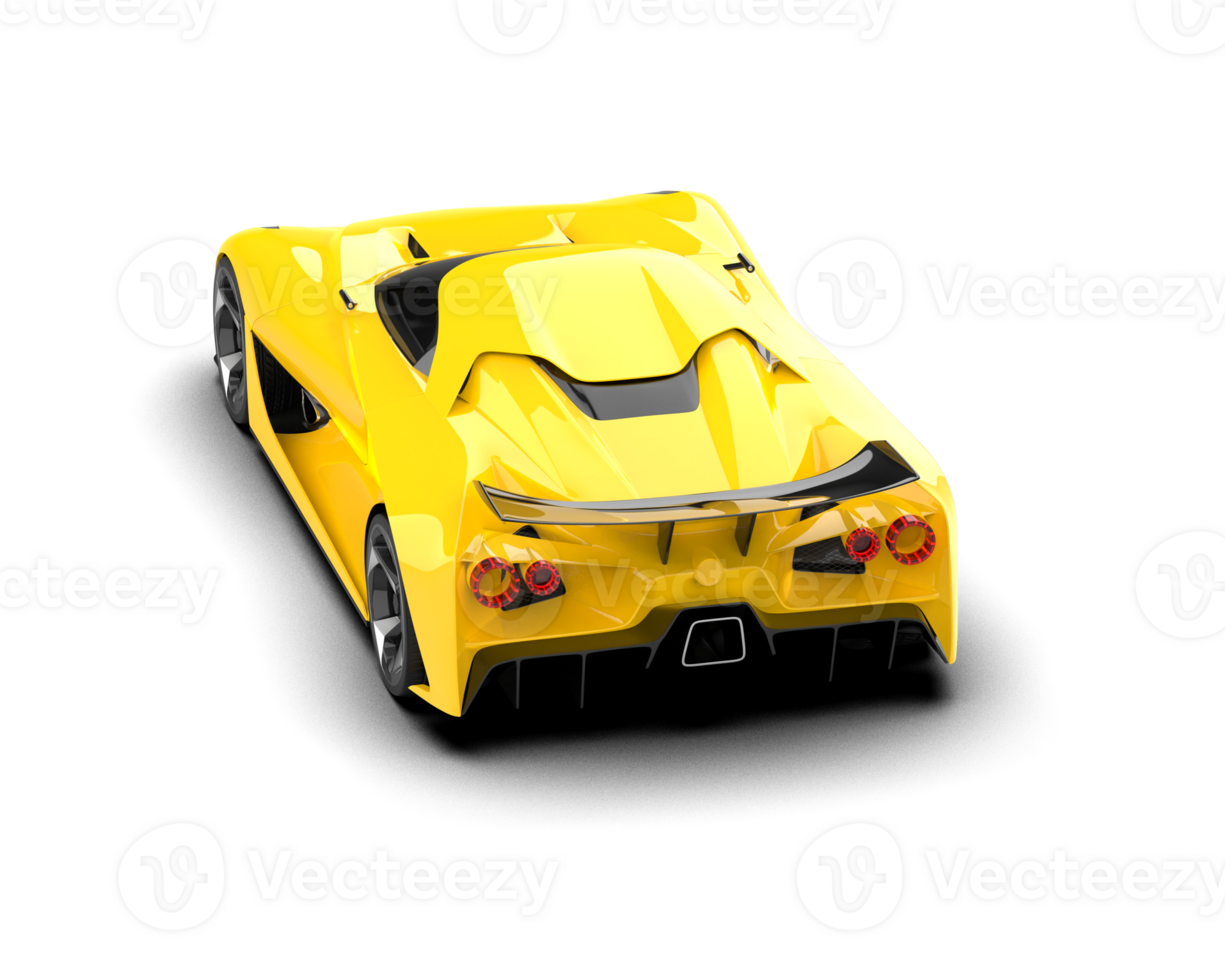 Realistic sport car isolated on background. 3d rendering - illustration png