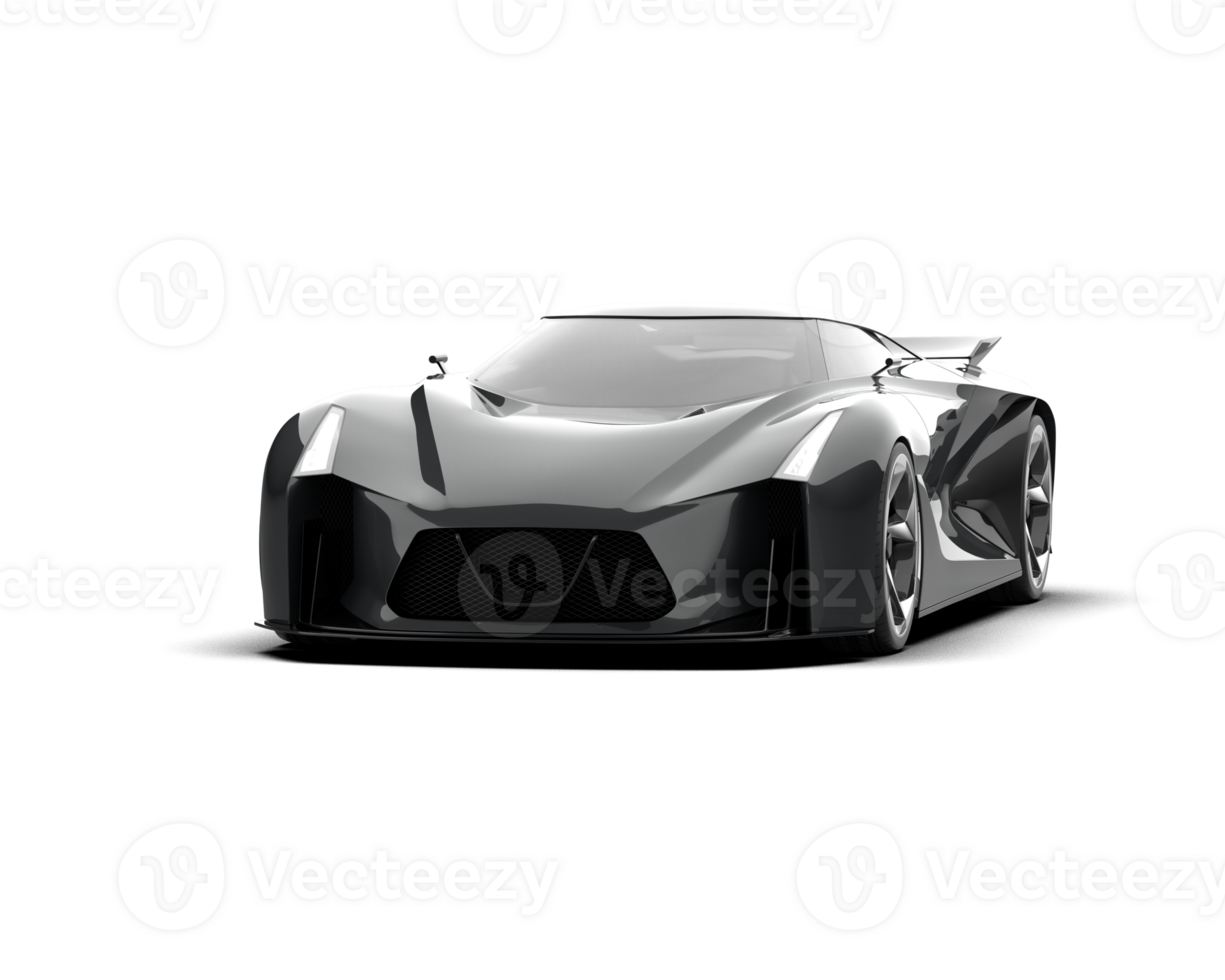 Realistic sport car isolated on background. 3d rendering - illustration png