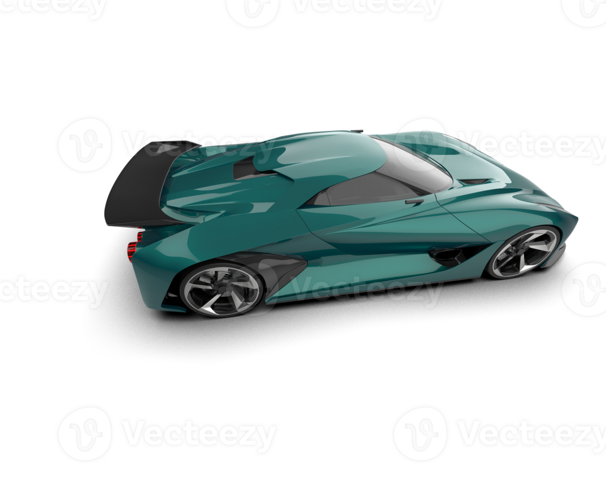 Realistic sport car isolated on background. 3d rendering - illustration png