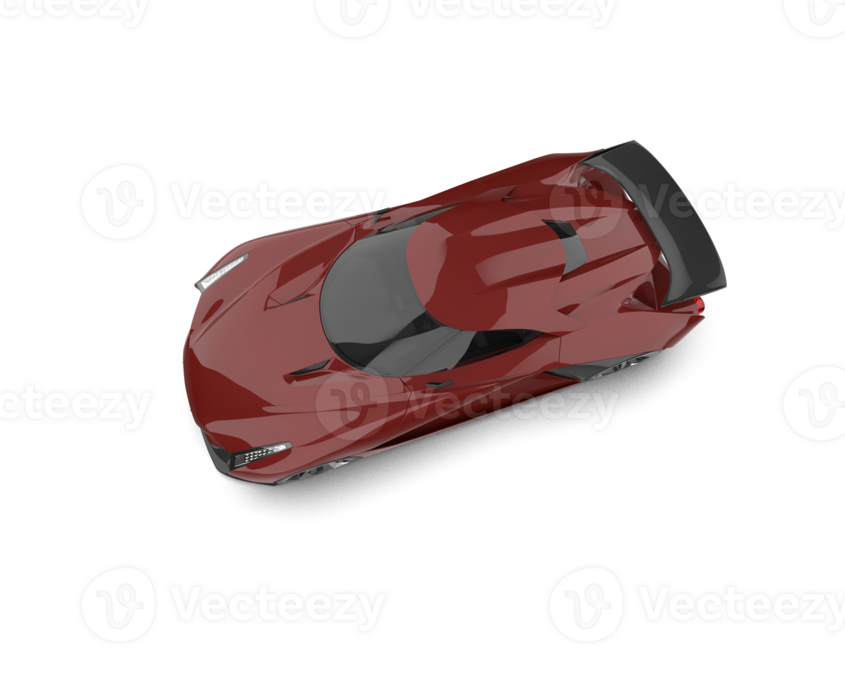 Realistic sport car isolated on background. 3d rendering - illustration png