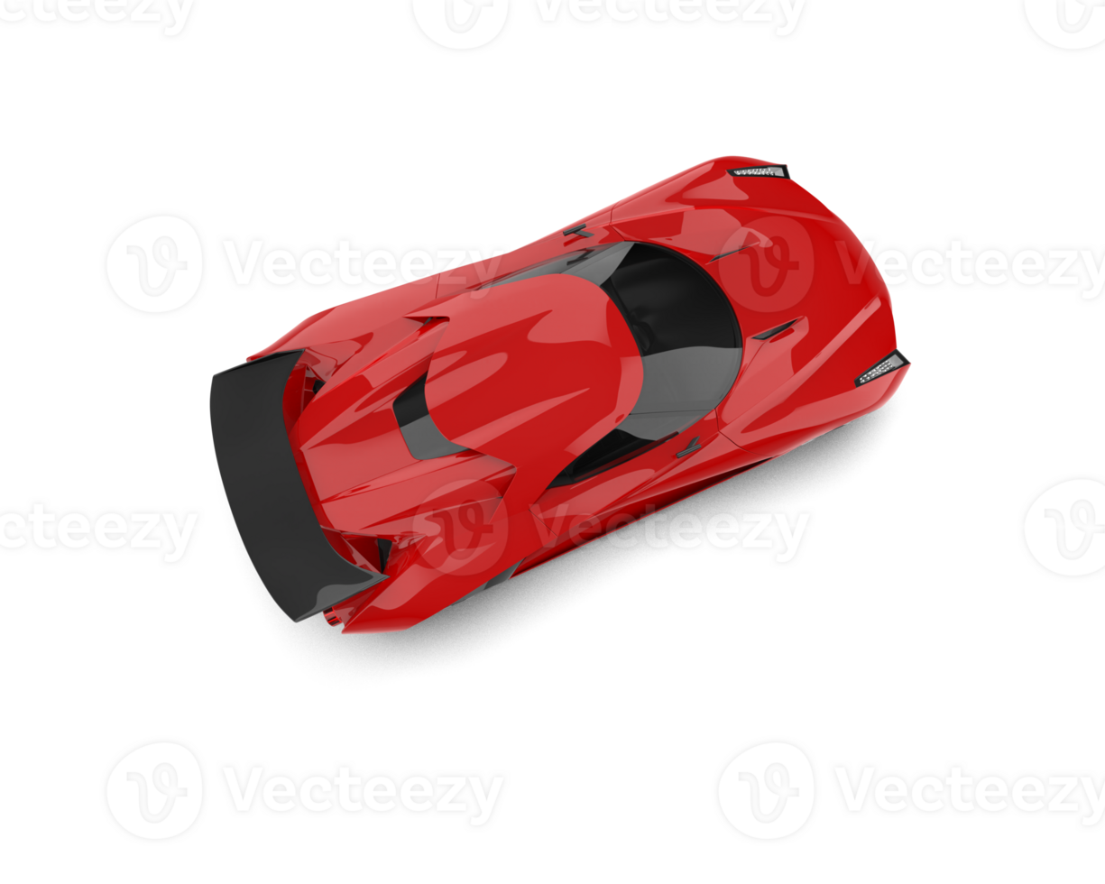Realistic sport car isolated on background. 3d rendering - illustration png