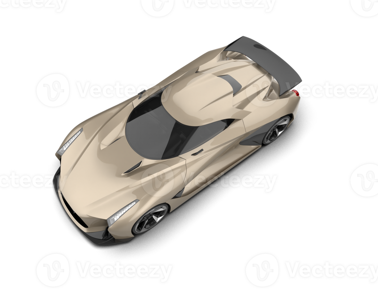 Realistic sport car isolated on background. 3d rendering - illustration png