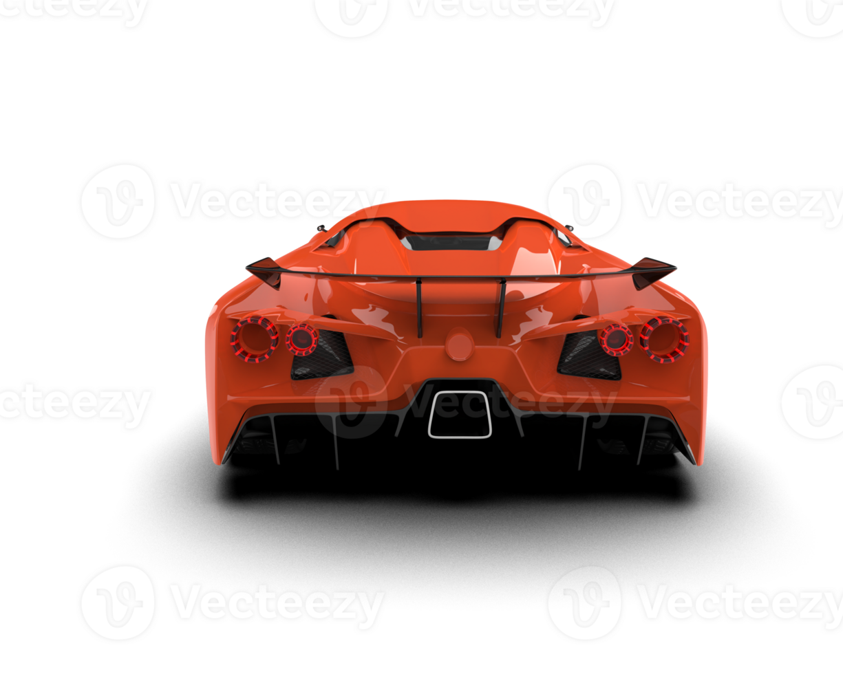 Realistic sport car isolated on background. 3d rendering - illustration png