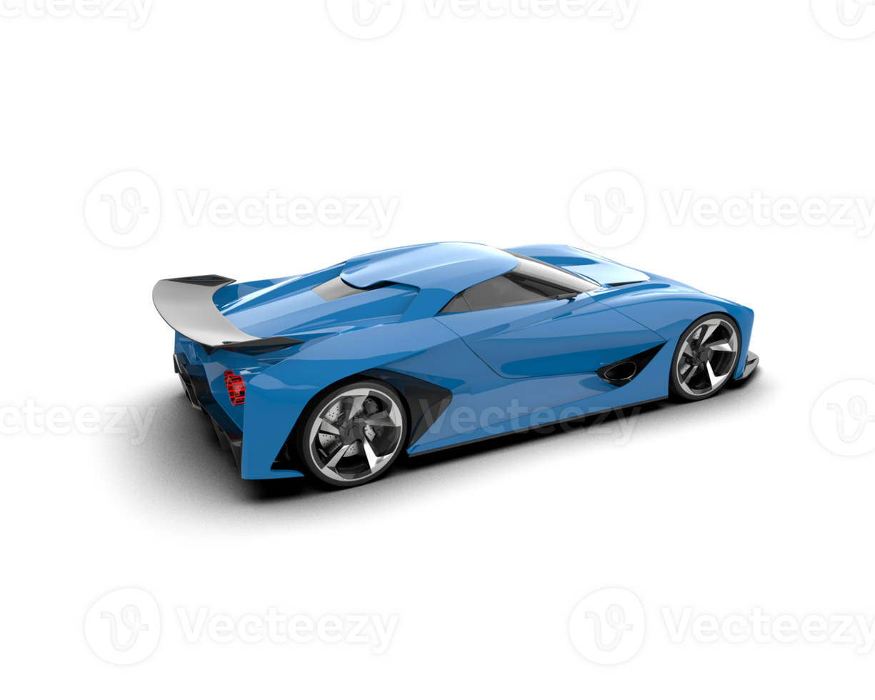 Realistic sport car isolated on background. 3d rendering - illustration png