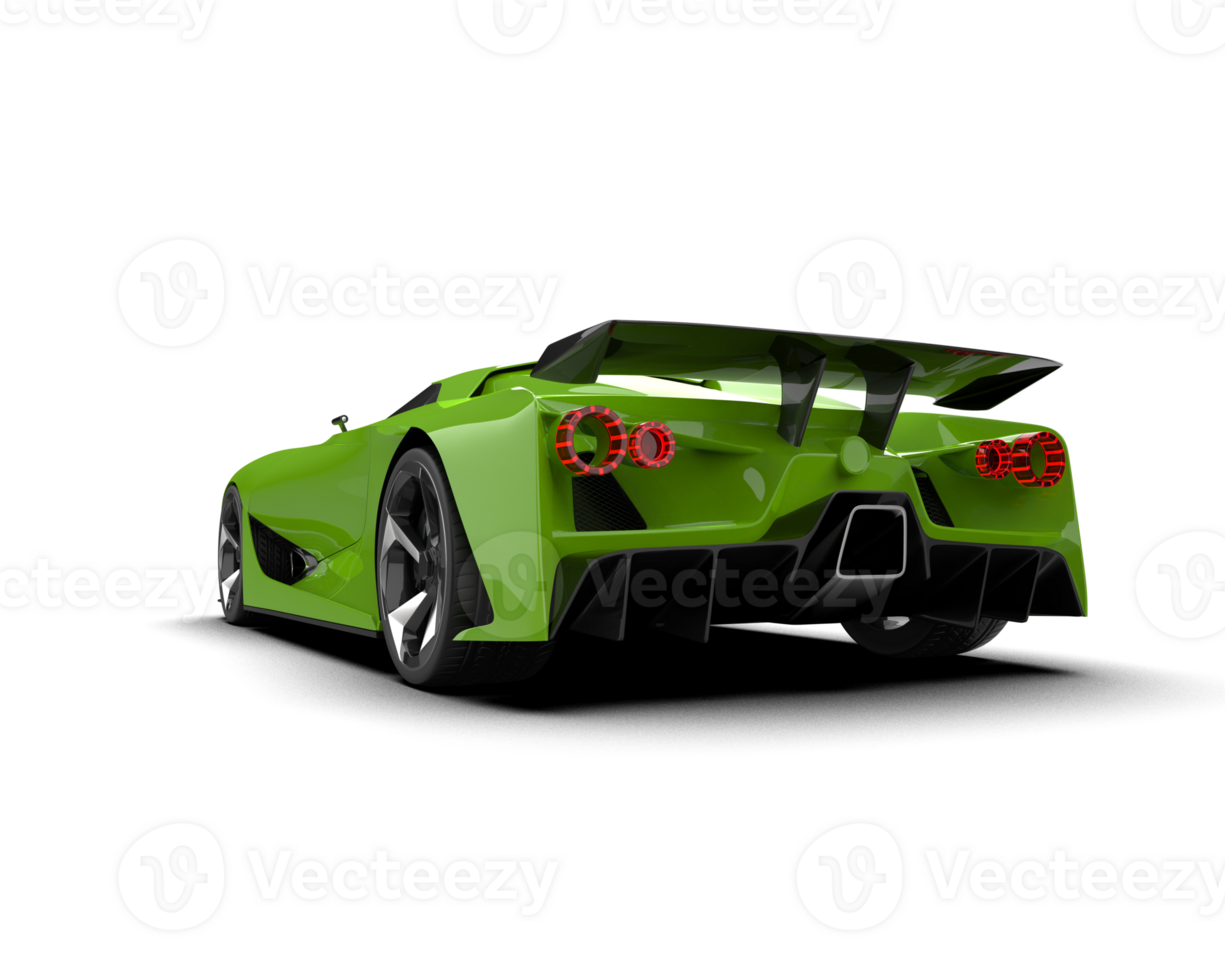 Realistic sport car isolated on background. 3d rendering - illustration png