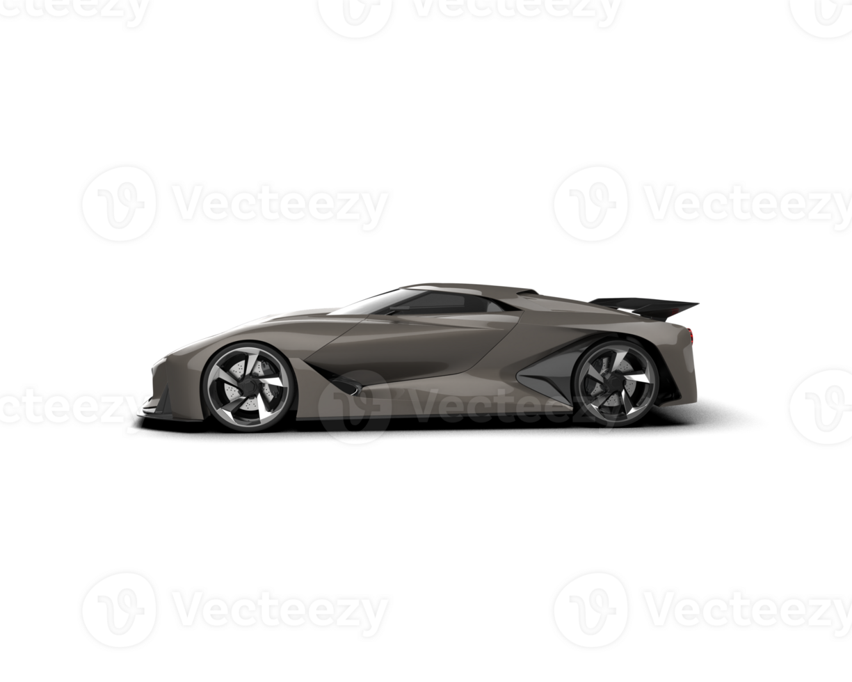 Realistic sport car isolated on background. 3d rendering - illustration png