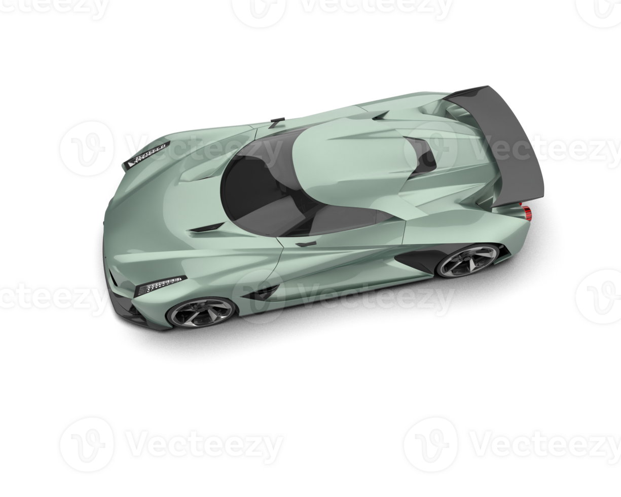 Realistic sport car isolated on background. 3d rendering - illustration png