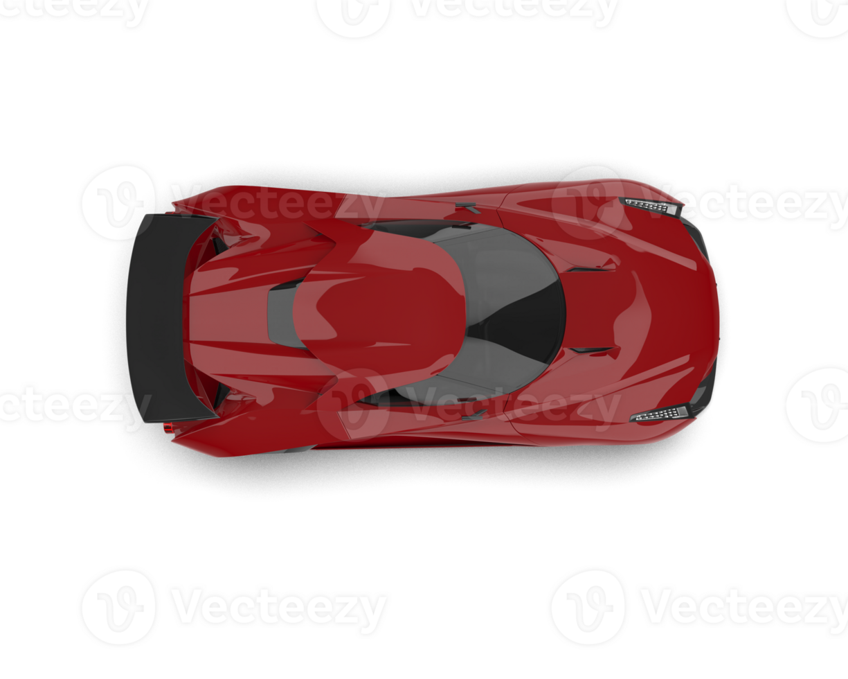 Realistic sport car isolated on background. 3d rendering - illustration png