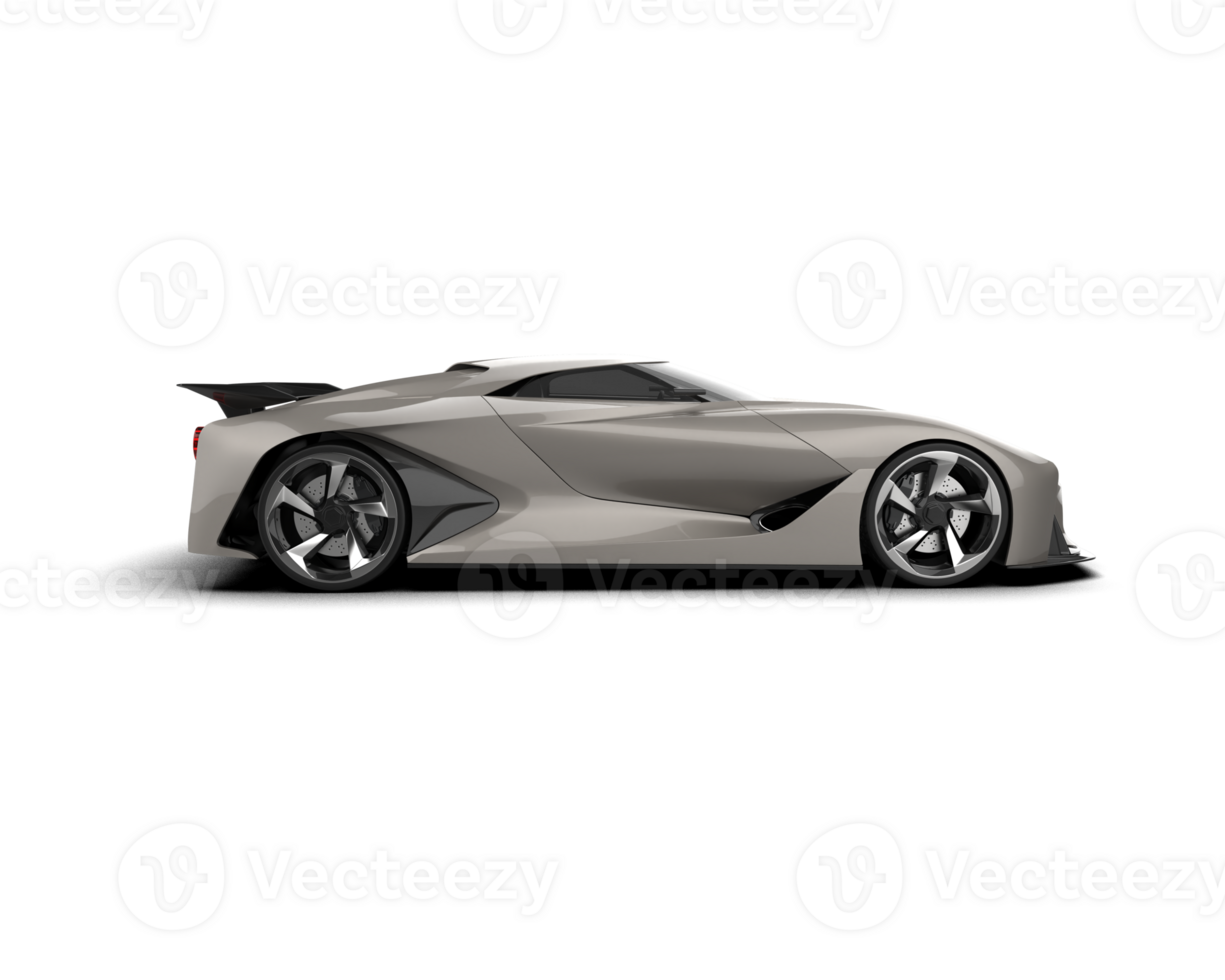 Realistic sport car isolated on background. 3d rendering - illustration png