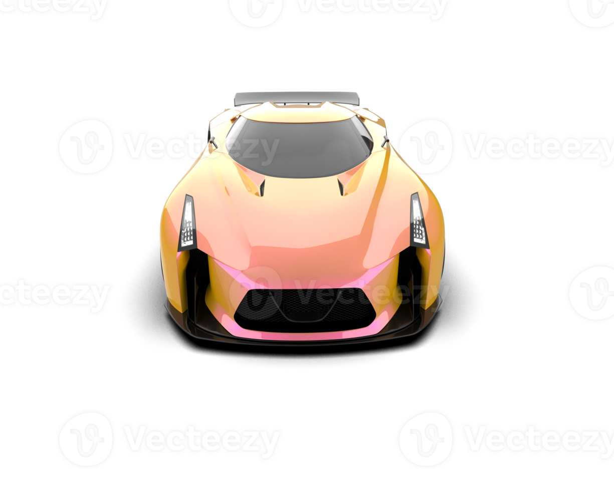 Realistic sport car isolated on background. 3d rendering - illustration png