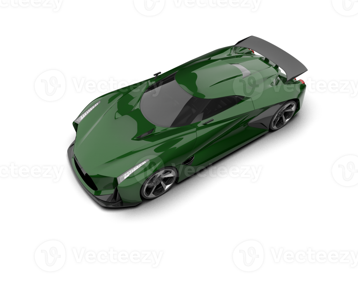 Realistic sport car isolated on background. 3d rendering - illustration png