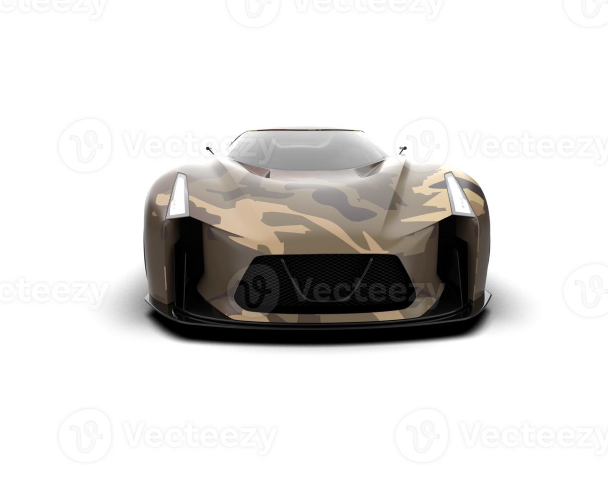 Realistic sport car isolated on background. 3d rendering - illustration png