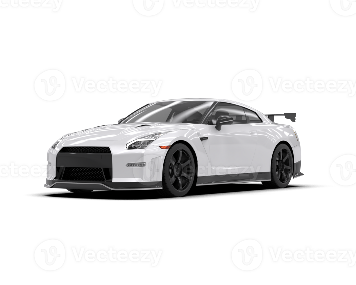 Realistic sport car isolated on background. 3d rendering - illustration png
