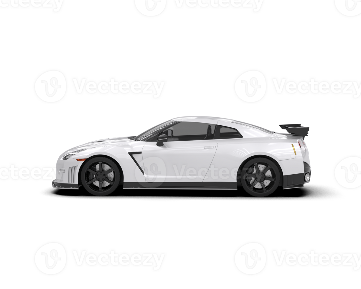 Realistic sport car isolated on background. 3d rendering - illustration png