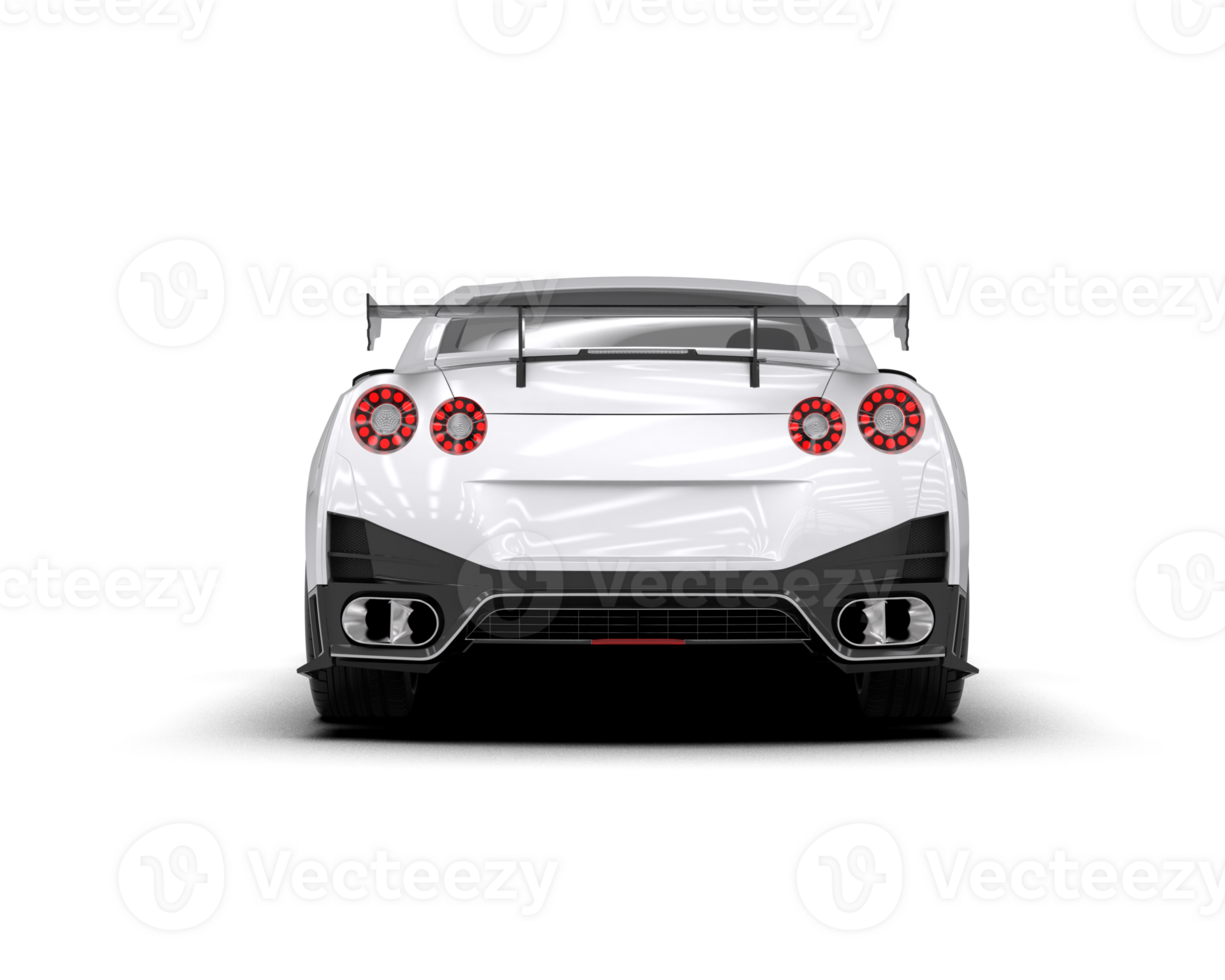 Realistic sport car isolated on background. 3d rendering - illustration png