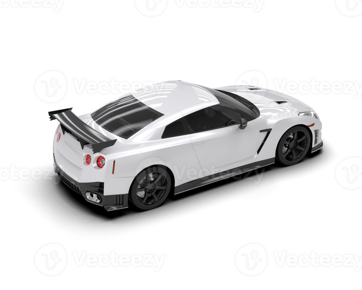 Realistic sport car isolated on background. 3d rendering - illustration png