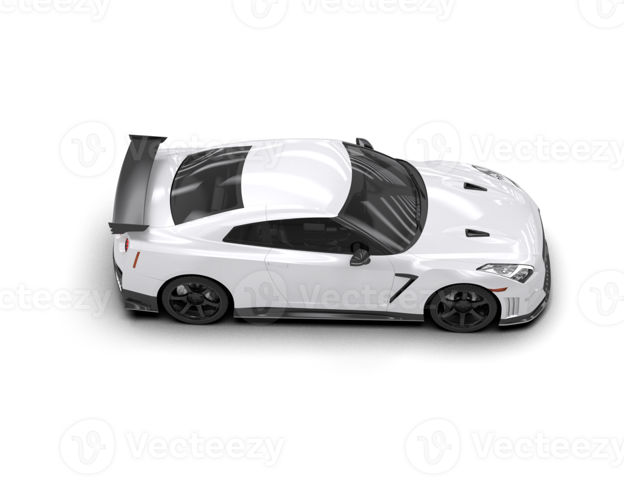 Realistic sport car isolated on background. 3d rendering - illustration png