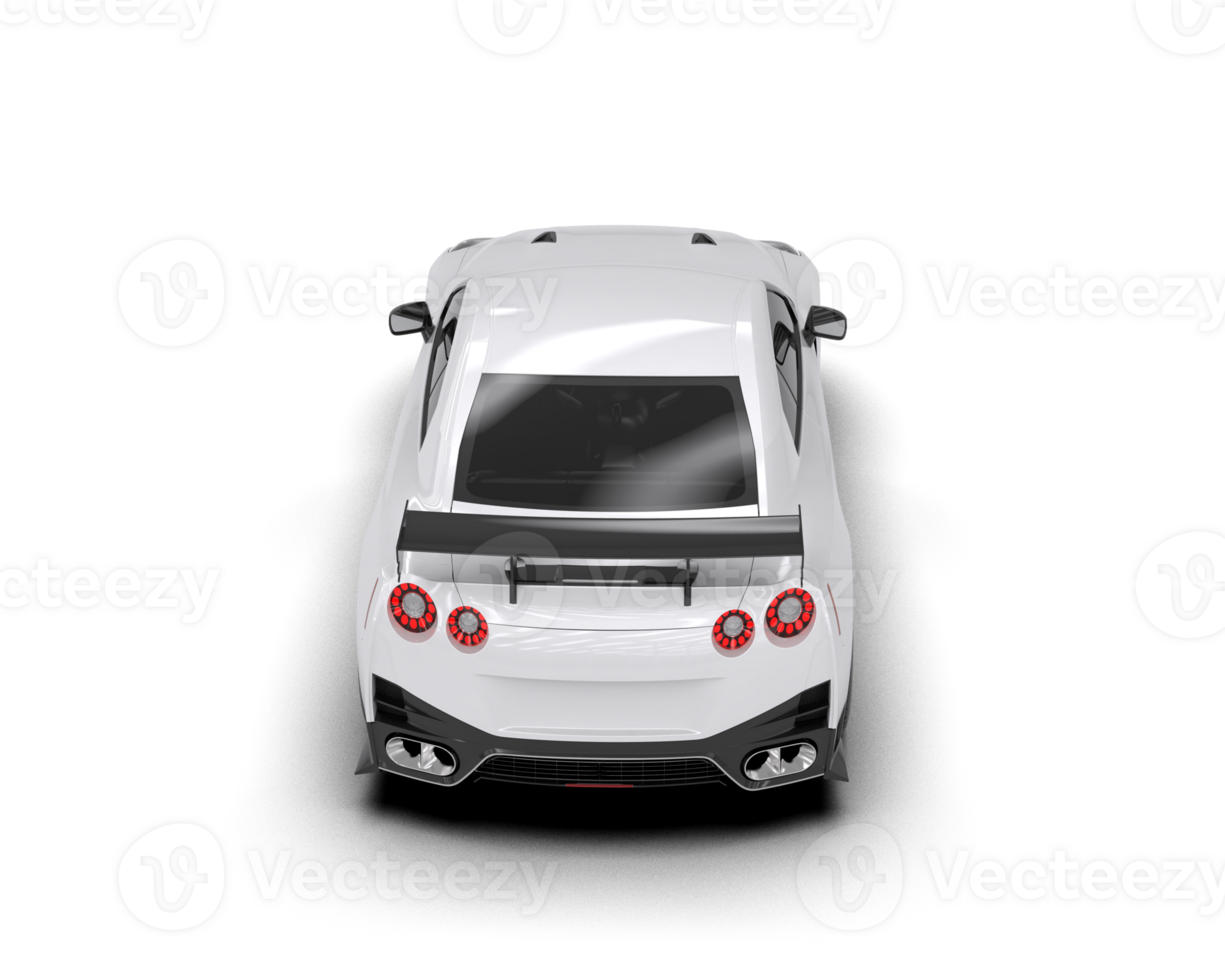 Realistic sport car isolated on background. 3d rendering - illustration png
