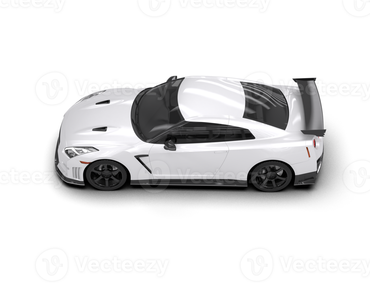 Realistic sport car isolated on background. 3d rendering - illustration png