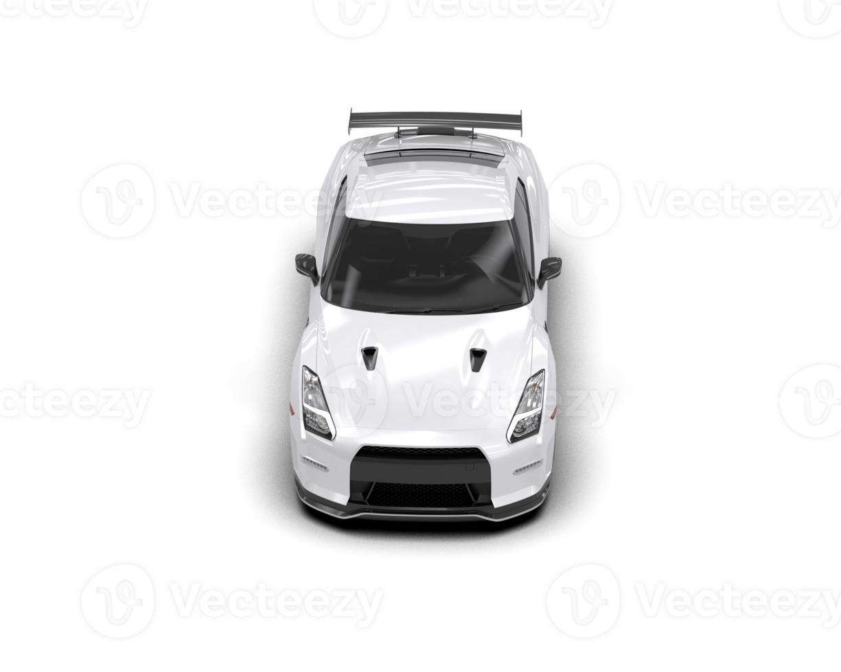 Realistic sport car isolated on background. 3d rendering - illustration png