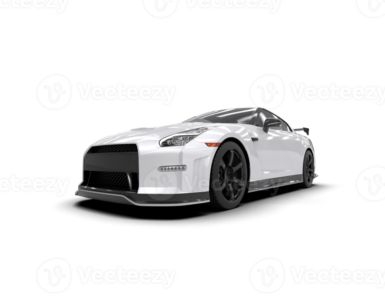 Realistic sport car isolated on background. 3d rendering - illustration png