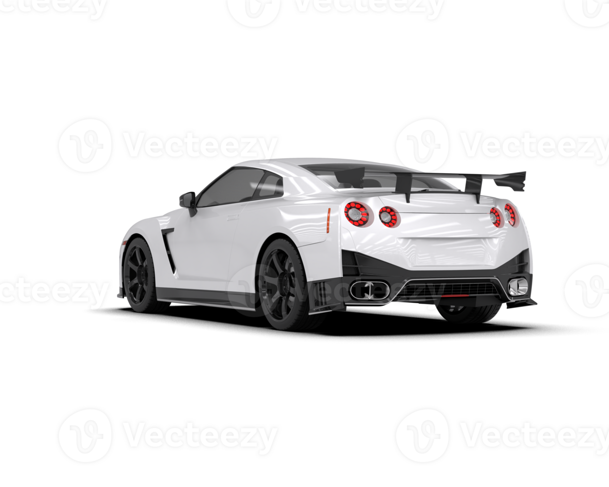 Realistic sport car isolated on background. 3d rendering - illustration png