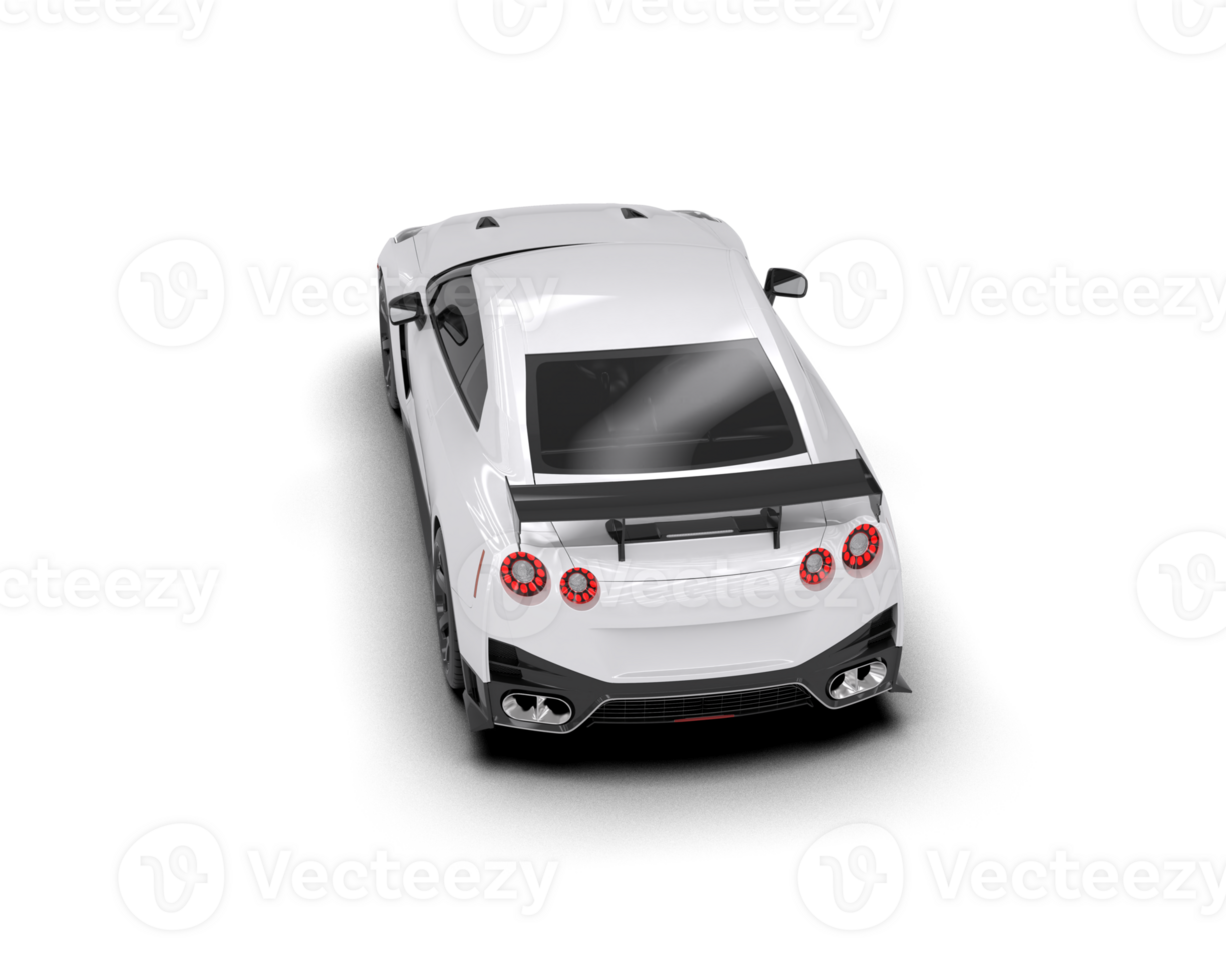 Realistic sport car isolated on background. 3d rendering - illustration png