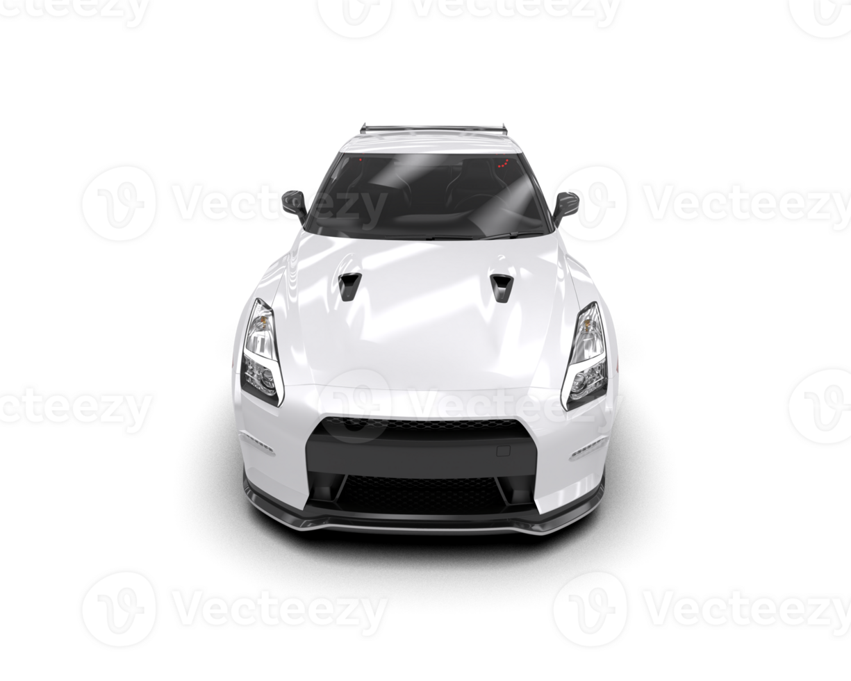 Realistic sport car isolated on background. 3d rendering - illustration png