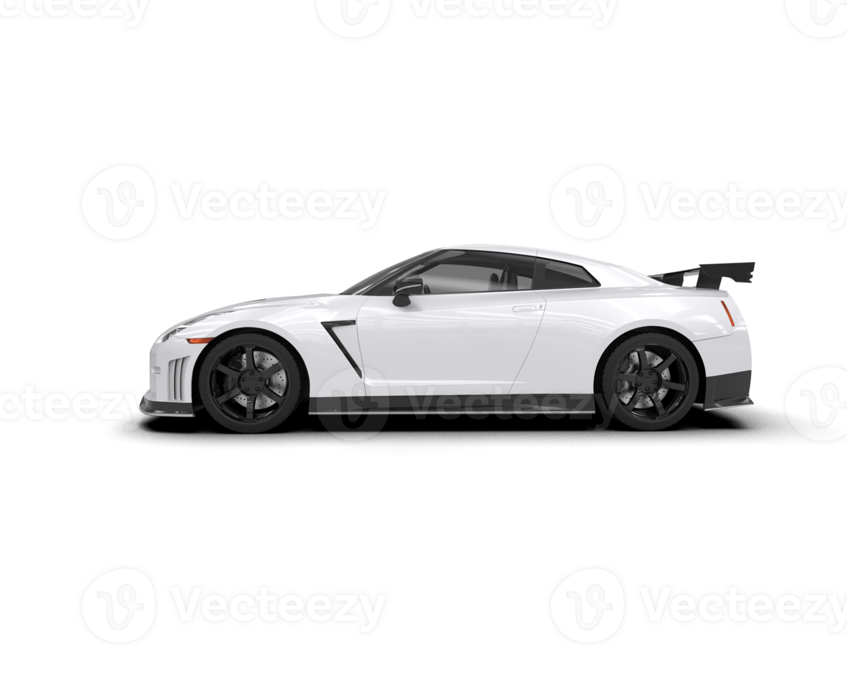 Realistic sport car isolated on background. 3d rendering - illustration png