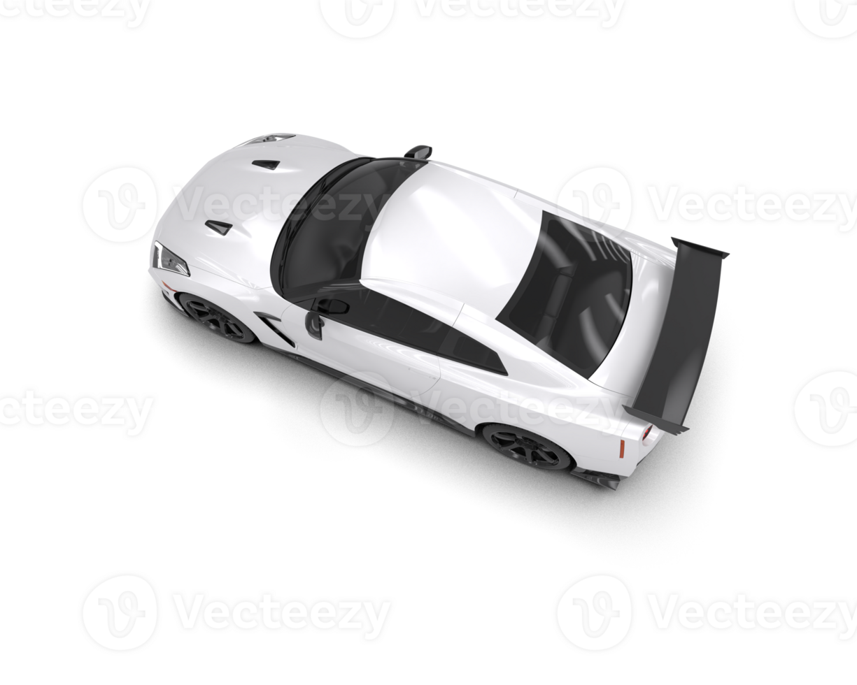 Realistic sport car isolated on background. 3d rendering - illustration png