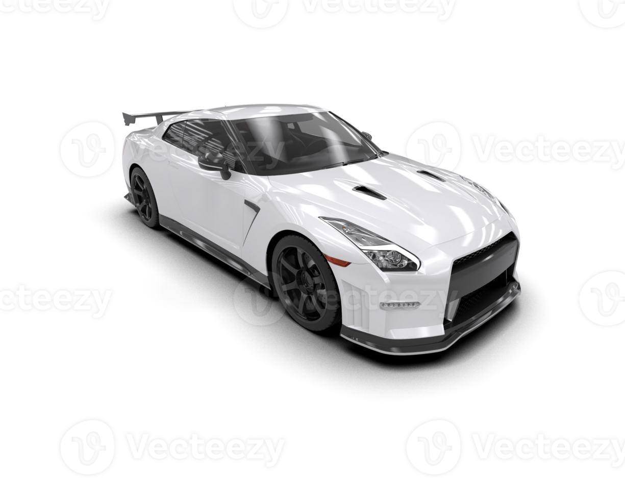 Realistic sport car isolated on background. 3d rendering - illustration png