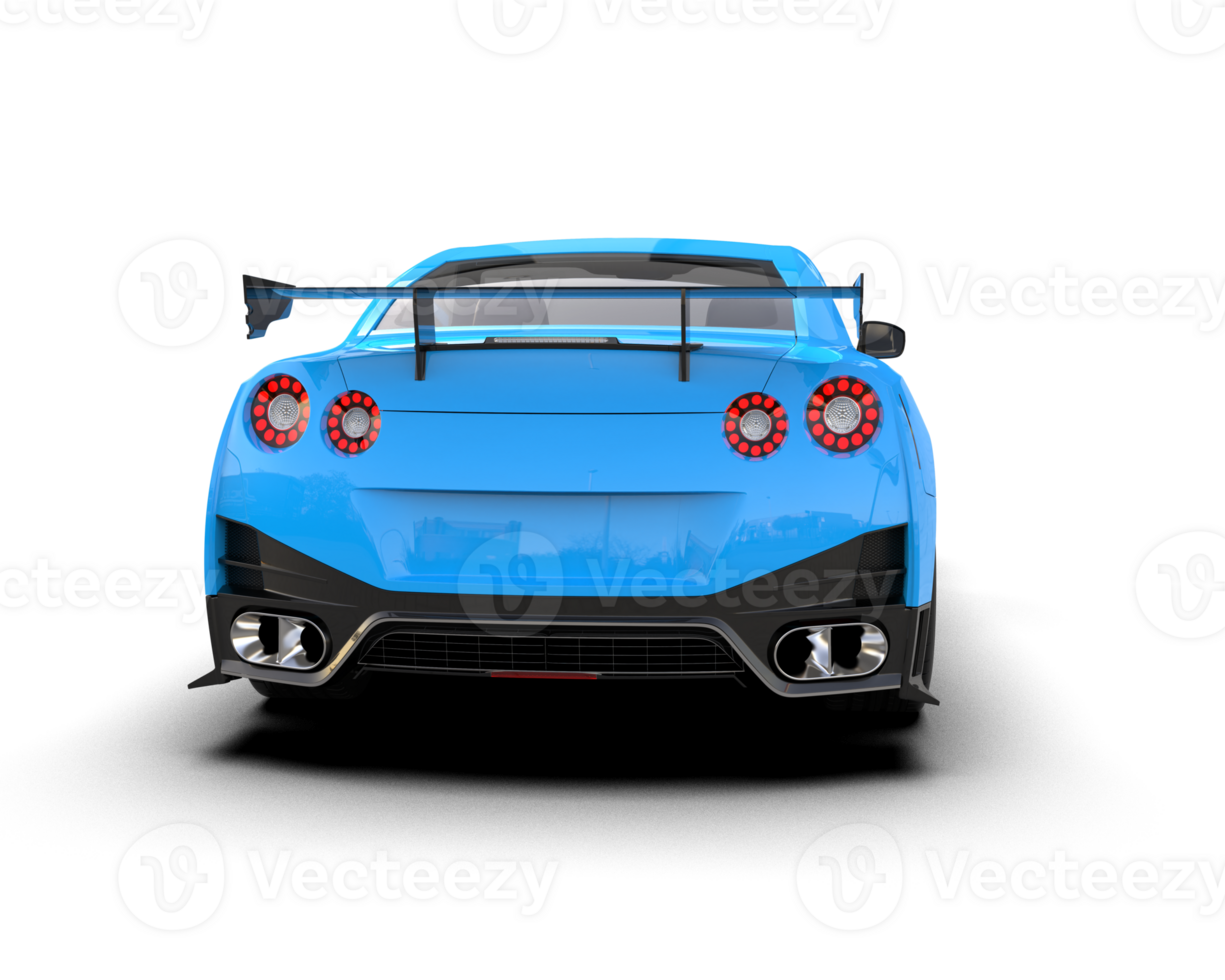 Realistic sport car isolated on background. 3d rendering - illustration png
