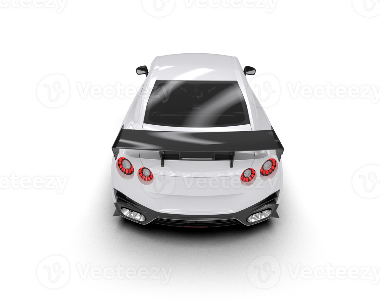 Realistic sport car isolated on background. 3d rendering - illustration png