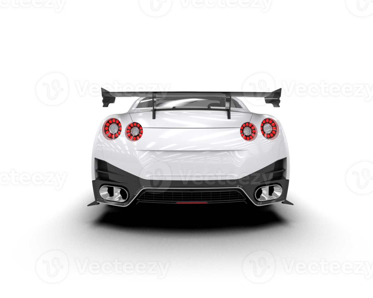 Realistic sport car isolated on background. 3d rendering - illustration png