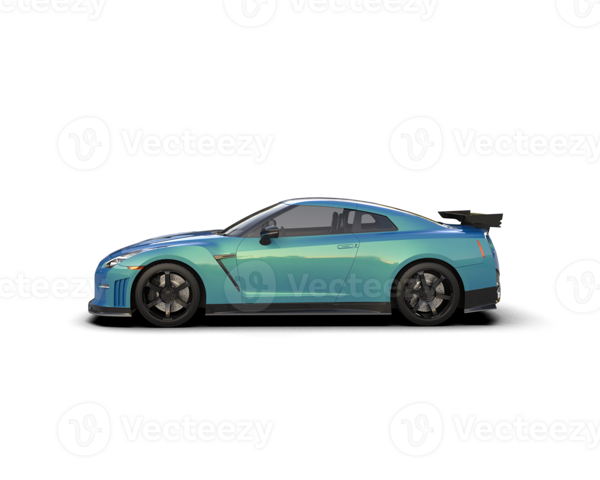 Realistic sport car isolated on background. 3d rendering - illustration png